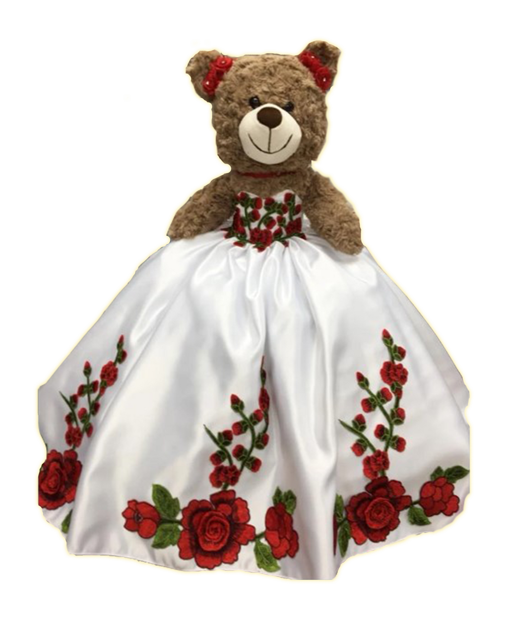 Personalized Quinceanera Teddy Bear Dress, Includes Custom made Dress and Bear