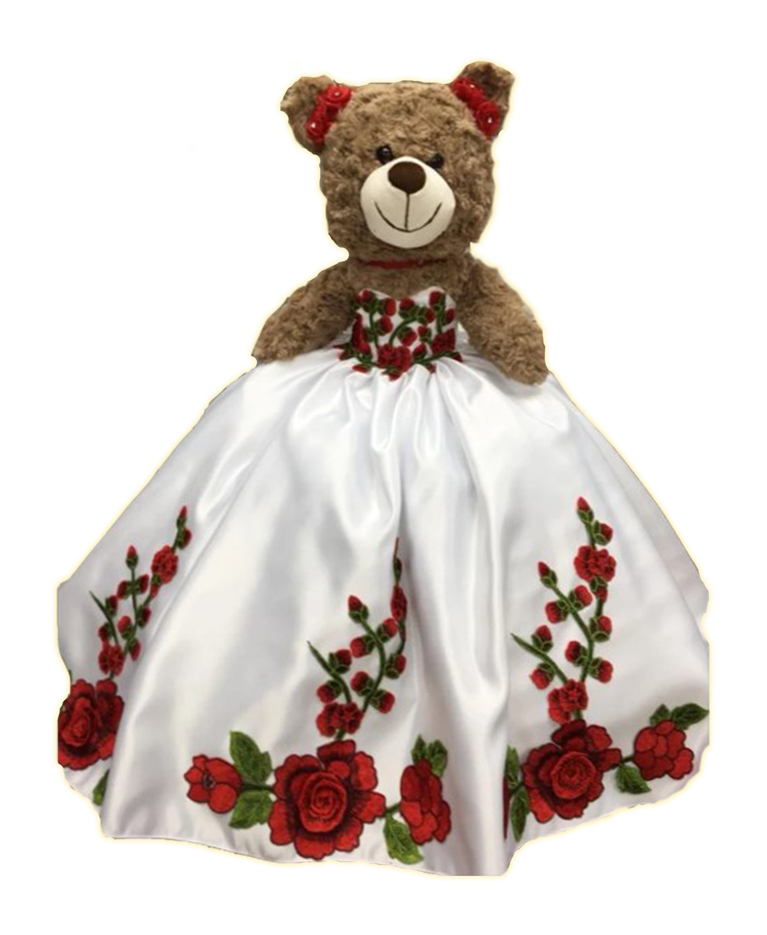Mis XV Accessories - Personalized Quinceañera Pillow 6 Pcs. Set includes Teddy Bear and Tiara