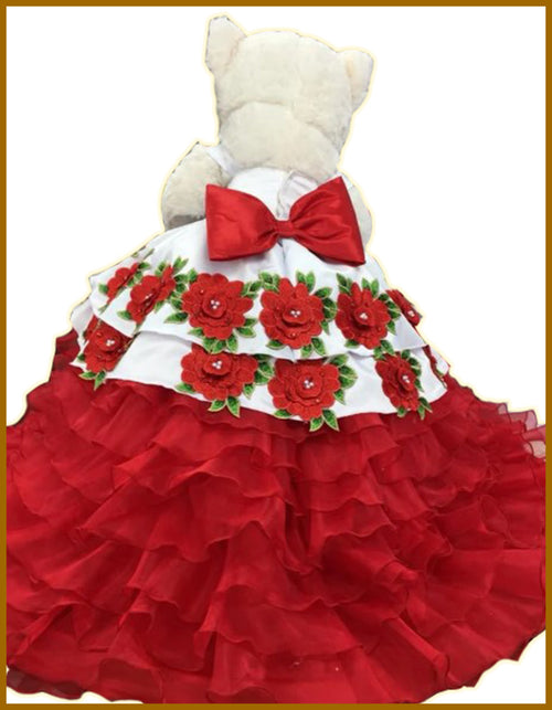 Personalized Quinceanera Teddy Bear Dress, Includes Custom made Dress and Bear