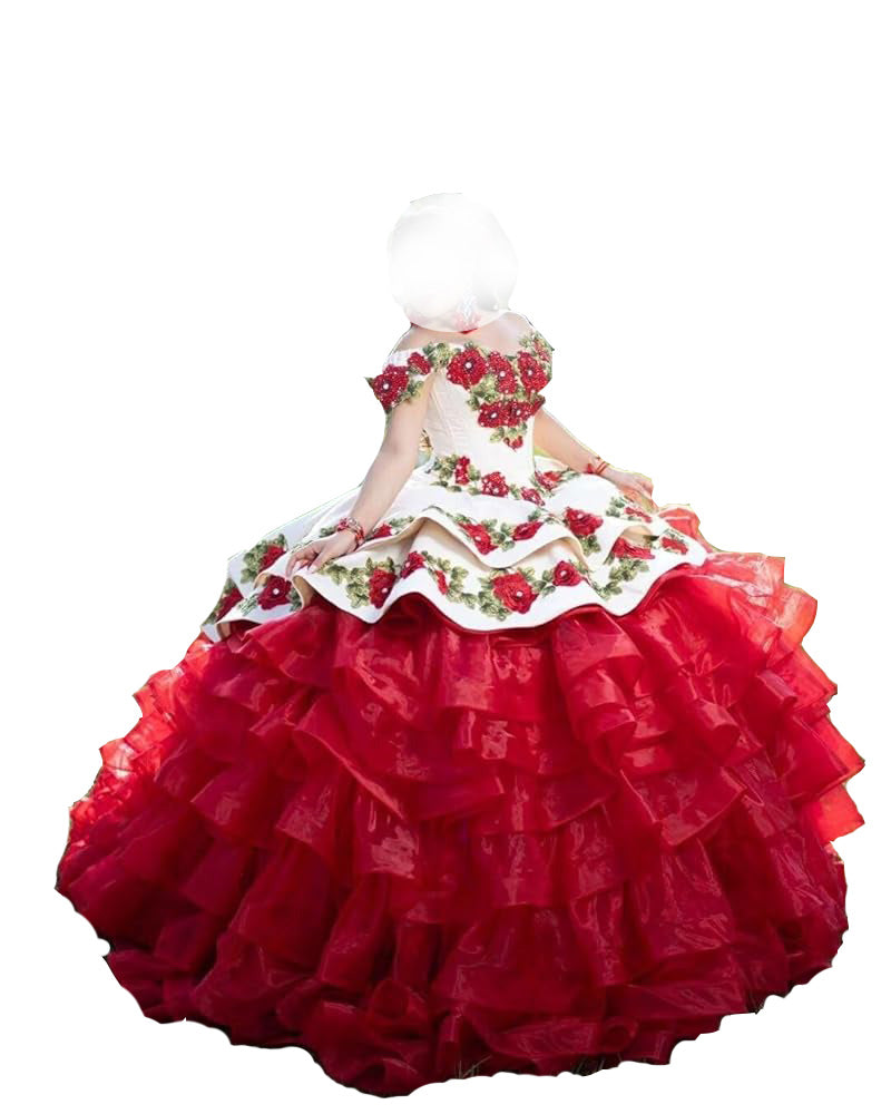 Quinceañera Dress - Model XV-A PDS0036 -Custom colors and style.